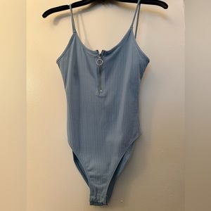 Topshop women’s blue bodysuit